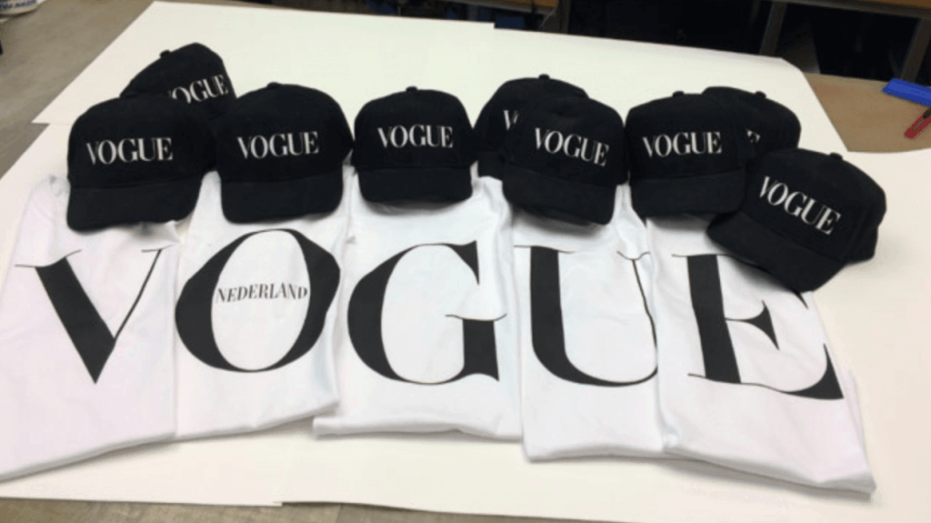 Vogue t-shirts en caps