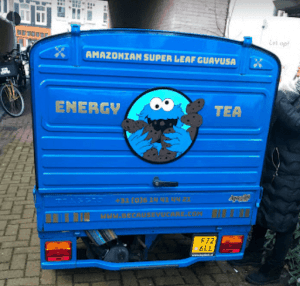 Bestickering busje van Energy Tea - Bestickering