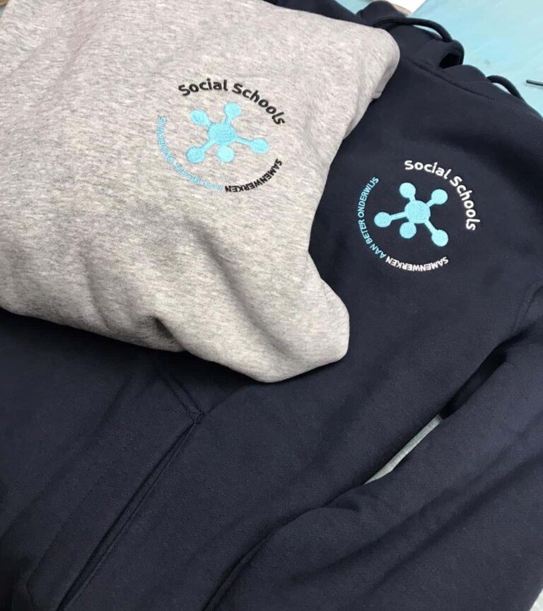 Borduren voor Social Schools - Textieldruk